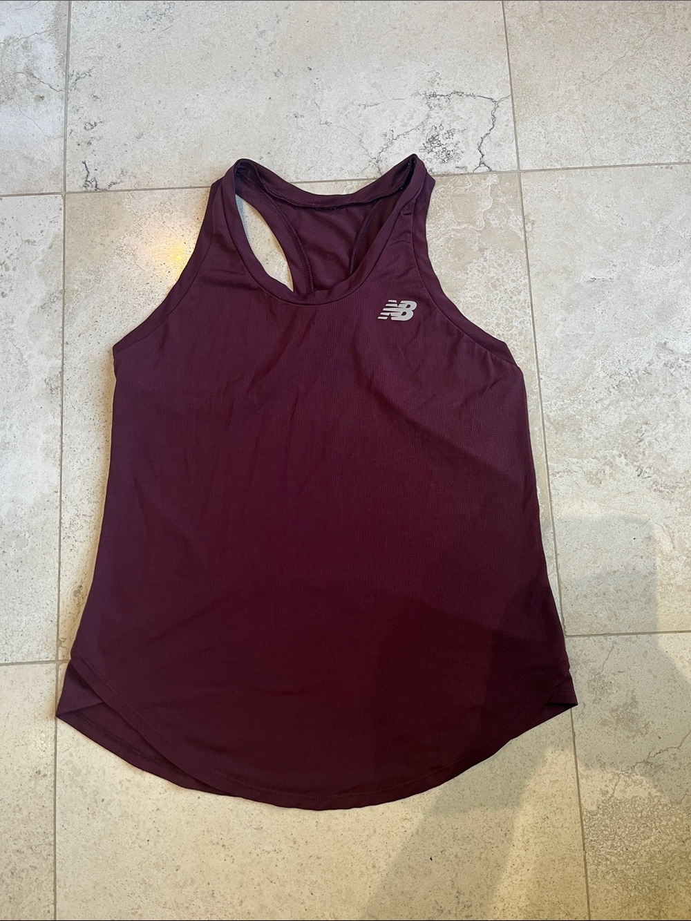New Balance NB Dry Women's Deep Burgundy Wine Mesh Racerback Tank